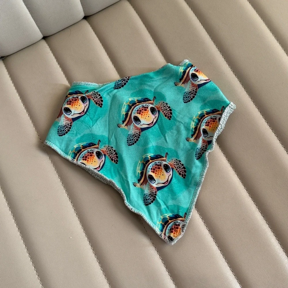 Turtle Print Baby Bib Soft